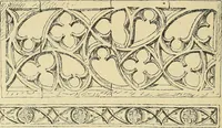 An illustration from L'arte nell'industria : lavori di legno e pastiglia, lavori di metallo, lavori di pietra, marmo, alabastro, ceramica, musaico, vetro, lavori di osso e avorio, lavori tessili, carte da parati e cuoi decorati, ricami, pizzi, cartelloni, stampe, ecc. (1907)