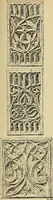 An illustration from L'arte nell'industria : lavori di legno e pastiglia, lavori di metallo, lavori di pietra, marmo, alabastro, ceramica, musaico, vetro, lavori di osso e avorio, lavori tessili, carte da parati e cuoi decorati, ricami, pizzi, cartelloni, stampe, ecc. (1907)