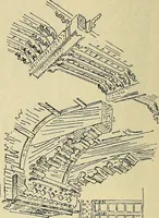 An illustration from L'arte nell'industria : lavori di legno e pastiglia, lavori di metallo, lavori di pietra, marmo, alabastro, ceramica, musaico, vetro, lavori di osso e avorio, lavori tessili, carte da parati e cuoi decorati, ricami, pizzi, cartelloni, stampe, ecc. (1907)
