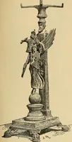An illustration from L'arte nell'industria : lavori di legno e pastiglia, lavori di metallo, lavori di pietra, marmo, alabastro, ceramica, musaico, vetro, lavori di osso e avorio, lavori tessili, carte da parati e cuoi decorati, ricami, pizzi, cartelloni, stampe, ecc. (1907)