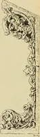 An illustration from L'arte nell'industria : lavori di legno e pastiglia, lavori di metallo, lavori di pietra, marmo, alabastro, ceramica, musaico, vetro, lavori di osso e avorio, lavori tessili, carte da parati e cuoi decorati, ricami, pizzi, cartelloni, stampe, ecc. (1907)