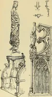 An illustration from L'arte nell'industria : lavori di legno e pastiglia, lavori di metallo, lavori di pietra, marmo, alabastro, ceramica, musaico, vetro, lavori di osso e avorio, lavori tessili, carte da parati e cuoi decorati, ricami, pizzi, cartelloni, stampe, ecc. (1907)