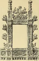 An illustration from L'arte nell'industria : lavori di legno e pastiglia, lavori di metallo, lavori di pietra, marmo, alabastro, ceramica, musaico, vetro, lavori di osso e avorio, lavori tessili, carte da parati e cuoi decorati, ricami, pizzi, cartelloni, stampe, ecc. (1907)