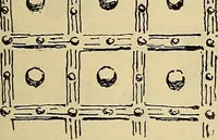 An illustration from L'arte nell'industria : lavori di legno e pastiglia, lavori di metallo, lavori di pietra, marmo, alabastro, ceramica, musaico, vetro, lavori di osso e avorio, lavori tessili, carte da parati e cuoi decorati, ricami, pizzi, cartelloni, stampe, ecc. (1907)