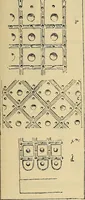 An illustration from L'arte nell'industria : lavori di legno e pastiglia, lavori di metallo, lavori di pietra, marmo, alabastro, ceramica, musaico, vetro, lavori di osso e avorio, lavori tessili, carte da parati e cuoi decorati, ricami, pizzi, cartelloni, stampe, ecc. (1907)