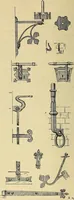 An illustration from L'arte nell'industria : lavori di legno e pastiglia, lavori di metallo, lavori di pietra, marmo, alabastro, ceramica, musaico, vetro, lavori di osso e avorio, lavori tessili, carte da parati e cuoi decorati, ricami, pizzi, cartelloni, stampe, ecc. (1907)