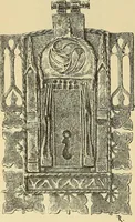 An illustration from L'arte nell'industria : lavori di legno e pastiglia, lavori di metallo, lavori di pietra, marmo, alabastro, ceramica, musaico, vetro, lavori di osso e avorio, lavori tessili, carte da parati e cuoi decorati, ricami, pizzi, cartelloni, stampe, ecc. (1907)