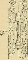 An illustration from L'arte nell'industria : lavori di legno e pastiglia, lavori di metallo, lavori di pietra, marmo, alabastro, ceramica, musaico, vetro, lavori di osso e avorio, lavori tessili, carte da parati e cuoi decorati, ricami, pizzi, cartelloni, stampe, ecc. (1907)