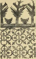 An illustration from L'arte nell'industria : lavori di legno e pastiglia, lavori di metallo, lavori di pietra, marmo, alabastro, ceramica, musaico, vetro, lavori di osso e avorio, lavori tessili, carte da parati e cuoi decorati, ricami, pizzi, cartelloni, stampe, ecc. (1907)