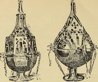 An illustration from L'arte nell'industria : lavori di legno e pastiglia, lavori di metallo, lavori di pietra, marmo, alabastro, ceramica, musaico, vetro, lavori di osso e avorio, lavori tessili, carte da parati e cuoi decorati, ricami, pizzi, cartelloni, stampe, ecc. (1907)