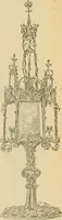 An illustration from L'arte nell'industria : lavori di legno e pastiglia, lavori di metallo, lavori di pietra, marmo, alabastro, ceramica, musaico, vetro, lavori di osso e avorio, lavori tessili, carte da parati e cuoi decorati, ricami, pizzi, cartelloni, stampe, ecc. (1907)