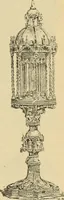 An illustration from L'arte nell'industria : lavori di legno e pastiglia, lavori di metallo, lavori di pietra, marmo, alabastro, ceramica, musaico, vetro, lavori di osso e avorio, lavori tessili, carte da parati e cuoi decorati, ricami, pizzi, cartelloni, stampe, ecc. (1907)