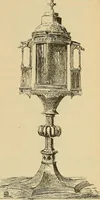 An illustration from L'arte nell'industria : lavori di legno e pastiglia, lavori di metallo, lavori di pietra, marmo, alabastro, ceramica, musaico, vetro, lavori di osso e avorio, lavori tessili, carte da parati e cuoi decorati, ricami, pizzi, cartelloni, stampe, ecc. (1907)