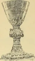 An illustration from L'arte nell'industria : lavori di legno e pastiglia, lavori di metallo, lavori di pietra, marmo, alabastro, ceramica, musaico, vetro, lavori di osso e avorio, lavori tessili, carte da parati e cuoi decorati, ricami, pizzi, cartelloni, stampe, ecc. (1907)