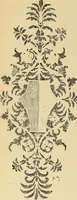 An illustration from L'arte nell'industria : lavori di legno e pastiglia, lavori di metallo, lavori di pietra, marmo, alabastro, ceramica, musaico, vetro, lavori di osso e avorio, lavori tessili, carte da parati e cuoi decorati, ricami, pizzi, cartelloni, stampe, ecc. (1907)