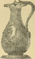 An illustration from L'arte nell'industria : lavori di legno e pastiglia, lavori di metallo, lavori di pietra, marmo, alabastro, ceramica, musaico, vetro, lavori di osso e avorio, lavori tessili, carte da parati e cuoi decorati, ricami, pizzi, cartelloni, stampe, ecc. (1907)