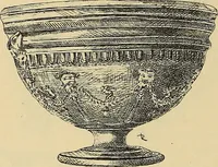 An illustration from L'arte nell'industria : lavori di legno e pastiglia, lavori di metallo, lavori di pietra, marmo, alabastro, ceramica, musaico, vetro, lavori di osso e avorio, lavori tessili, carte da parati e cuoi decorati, ricami, pizzi, cartelloni, stampe, ecc. (1907)