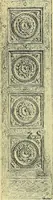 An illustration from L'arte nell'industria : lavori di legno e pastiglia, lavori di metallo, lavori di pietra, marmo, alabastro, ceramica, musaico, vetro, lavori di osso e avorio, lavori tessili, carte da parati e cuoi decorati, ricami, pizzi, cartelloni, stampe, ecc. (1907)