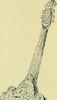 An illustration from L'arte nell'industria : lavori di legno e pastiglia, lavori di metallo, lavori di pietra, marmo, alabastro, ceramica, musaico, vetro, lavori di osso e avorio, lavori tessili, carte da parati e cuoi decorati, ricami, pizzi, cartelloni, stampe, ecc. (1907)