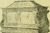 An illustration from L'arte nell'industria : lavori di legno e pastiglia, lavori di metallo, lavori di pietra, marmo, alabastro, ceramica, musaico, vetro, lavori di osso e avorio, lavori tessili, carte da parati e cuoi decorati, ricami, pizzi, cartelloni, stampe, ecc. (1907)