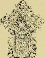 An illustration from L'arte nell'industria : lavori di legno e pastiglia, lavori di metallo, lavori di pietra, marmo, alabastro, ceramica, musaico, vetro, lavori di osso e avorio, lavori tessili, carte da parati e cuoi decorati, ricami, pizzi, cartelloni, stampe, ecc. (1907)