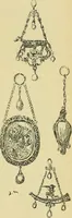 An illustration from L'arte nell'industria : lavori di legno e pastiglia, lavori di metallo, lavori di pietra, marmo, alabastro, ceramica, musaico, vetro, lavori di osso e avorio, lavori tessili, carte da parati e cuoi decorati, ricami, pizzi, cartelloni, stampe, ecc. (1907)