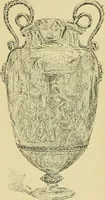An illustration from L'arte nell'industria : lavori di legno e pastiglia, lavori di metallo, lavori di pietra, marmo, alabastro, ceramica, musaico, vetro, lavori di osso e avorio, lavori tessili, carte da parati e cuoi decorati, ricami, pizzi, cartelloni, stampe, ecc. (1907)