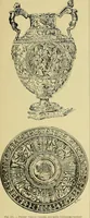 An illustration from L'arte nell'industria : lavori di legno e pastiglia, lavori di metallo, lavori di pietra, marmo, alabastro, ceramica, musaico, vetro, lavori di osso e avorio, lavori tessili, carte da parati e cuoi decorati, ricami, pizzi, cartelloni, stampe, ecc. (1907)