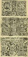 An illustration from L'arte nell'industria : lavori di legno e pastiglia, lavori di metallo, lavori di pietra, marmo, alabastro, ceramica, musaico, vetro, lavori di osso e avorio, lavori tessili, carte da parati e cuoi decorati, ricami, pizzi, cartelloni, stampe, ecc. (1907)