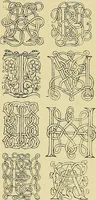 An illustration from L'arte nell'industria : lavori di legno e pastiglia, lavori di metallo, lavori di pietra, marmo, alabastro, ceramica, musaico, vetro, lavori di osso e avorio, lavori tessili, carte da parati e cuoi decorati, ricami, pizzi, cartelloni, stampe, ecc. (1907)