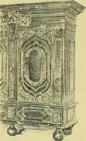 An illustration from L'arte nell'industria : lavori di legno e pastiglia, lavori di metallo, lavori di pietra, marmo, alabastro, ceramica, musaico, vetro, lavori di osso e avorio, lavori tessili, carte da parati e cuoi decorati, ricami, pizzi, cartelloni, stampe, ecc. (1907)