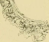 An illustration from L'arte nell'industria : lavori di legno e pastiglia, lavori di metallo, lavori di pietra, marmo, alabastro, ceramica, musaico, vetro, lavori di osso e avorio, lavori tessili, carte da parati e cuoi decorati, ricami, pizzi, cartelloni, stampe, ecc. (1907)