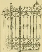 An illustration from L'arte nell'industria : lavori di legno e pastiglia, lavori di metallo, lavori di pietra, marmo, alabastro, ceramica, musaico, vetro, lavori di osso e avorio, lavori tessili, carte da parati e cuoi decorati, ricami, pizzi, cartelloni, stampe, ecc. (1907)