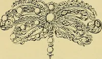 An illustration from L'arte nell'industria : lavori di legno e pastiglia, lavori di metallo, lavori di pietra, marmo, alabastro, ceramica, musaico, vetro, lavori di osso e avorio, lavori tessili, carte da parati e cuoi decorati, ricami, pizzi, cartelloni, stampe, ecc. (1907)