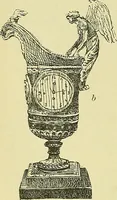 An illustration from L'arte nell'industria : lavori di legno e pastiglia, lavori di metallo, lavori di pietra, marmo, alabastro, ceramica, musaico, vetro, lavori di osso e avorio, lavori tessili, carte da parati e cuoi decorati, ricami, pizzi, cartelloni, stampe, ecc. (1907)
