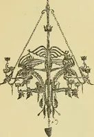 An illustration from L'arte nell'industria : lavori di legno e pastiglia, lavori di metallo, lavori di pietra, marmo, alabastro, ceramica, musaico, vetro, lavori di osso e avorio, lavori tessili, carte da parati e cuoi decorati, ricami, pizzi, cartelloni, stampe, ecc. (1907)