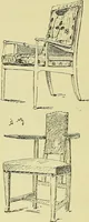 An illustration from L'arte nell'industria : lavori di legno e pastiglia, lavori di metallo, lavori di pietra, marmo, alabastro, ceramica, musaico, vetro, lavori di osso e avorio, lavori tessili, carte da parati e cuoi decorati, ricami, pizzi, cartelloni, stampe, ecc. (1907)