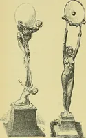 An illustration from L'arte nell'industria : lavori di legno e pastiglia, lavori di metallo, lavori di pietra, marmo, alabastro, ceramica, musaico, vetro, lavori di osso e avorio, lavori tessili, carte da parati e cuoi decorati, ricami, pizzi, cartelloni, stampe, ecc. (1907)