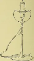 An illustration from L'arte nell'industria : lavori di legno e pastiglia, lavori di metallo, lavori di pietra, marmo, alabastro, ceramica, musaico, vetro, lavori di osso e avorio, lavori tessili, carte da parati e cuoi decorati, ricami, pizzi, cartelloni, stampe, ecc. (1907)