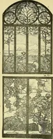 An illustration from L'arte nell'industria : lavori di legno e pastiglia, lavori di metallo, lavori di pietra, marmo, alabastro, ceramica, musaico, vetro, lavori di osso e avorio, lavori tessili, carte da parati e cuoi decorati, ricami, pizzi, cartelloni, stampe, ecc. (1907)