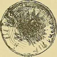 An illustration from L'arte nell'industria : lavori di legno e pastiglia, lavori di metallo, lavori di pietra, marmo, alabastro, ceramica, musaico, vetro, lavori di osso e avorio, lavori tessili, carte da parati e cuoi decorati, ricami, pizzi, cartelloni, stampe, ecc. (1907)