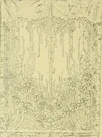 An illustration from L'arte nell'industria : lavori di legno e pastiglia, lavori di metallo, lavori di pietra, marmo, alabastro, ceramica, musaico, vetro, lavori di osso e avorio, lavori tessili, carte da parati e cuoi decorati, ricami, pizzi, cartelloni, stampe, ecc. (1907)