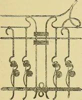 An illustration from L'arte nell'industria : lavori di legno e pastiglia, lavori di metallo, lavori di pietra, marmo, alabastro, ceramica, musaico, vetro, lavori di osso e avorio, lavori tessili, carte da parati e cuoi decorati, ricami, pizzi, cartelloni, stampe, ecc. (1907)