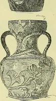An illustration from L'arte nell'industria : lavori di legno e pastiglia, lavori di metallo, lavori di pietra, marmo, alabastro, ceramica, musaico, vetro, lavori di osso e avorio, lavori tessili, carte da parati e cuoi decorati, ricami, pizzi, cartelloni, stampe, ecc. (1907)