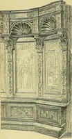 An illustration from L'arte nell'industria : lavori di legno e pastiglia, lavori di metallo, lavori di pietra, marmo, alabastro, ceramica, musaico, vetro, lavori di osso e avorio, lavori tessili, carte da parati e cuoi decorati, ricami, pizzi, cartelloni, stampe, ecc. (1907)