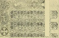 An illustration from L'arte nell'industria : lavori di legno e pastiglia, lavori di metallo, lavori di pietra, marmo, alabastro, ceramica, musaico, vetro, lavori di osso e avorio, lavori tessili, carte da parati e cuoi decorati, ricami, pizzi, cartelloni, stampe, ecc. (1907)
