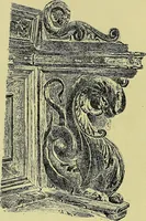 An illustration from L'arte nell'industria : lavori di legno e pastiglia, lavori di metallo, lavori di pietra, marmo, alabastro, ceramica, musaico, vetro, lavori di osso e avorio, lavori tessili, carte da parati e cuoi decorati, ricami, pizzi, cartelloni, stampe, ecc. (1907)