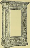 An illustration from L'arte nell'industria : lavori di legno e pastiglia, lavori di metallo, lavori di pietra, marmo, alabastro, ceramica, musaico, vetro, lavori di osso e avorio, lavori tessili, carte da parati e cuoi decorati, ricami, pizzi, cartelloni, stampe, ecc. (1907)