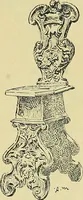 An illustration from L'arte nell'industria : lavori di legno e pastiglia, lavori di metallo, lavori di pietra, marmo, alabastro, ceramica, musaico, vetro, lavori di osso e avorio, lavori tessili, carte da parati e cuoi decorati, ricami, pizzi, cartelloni, stampe, ecc. (1907)