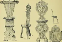 Picture 54 of 445 from L'arte nell'industria : lavori di legno e pastiglia, lavori di metallo, lavori di pietra, marmo, alabastro, ceramica, musaico, vetro, lavori di osso e avorio, lavori tessili, carte da parati e cuoi decorati, ricami, pizzi, cartelloni, stampe, ecc. (1907), leaf 89